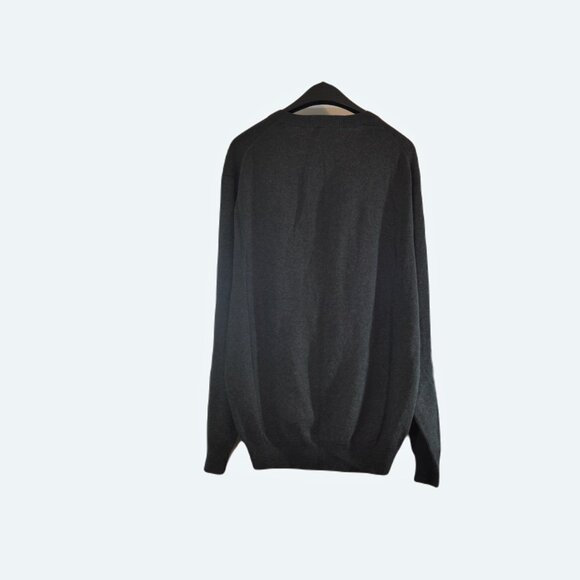 Pierre Cardin Grey Cotton-Cashmere Blend Knit Sweater size M - Picture 3 of 8